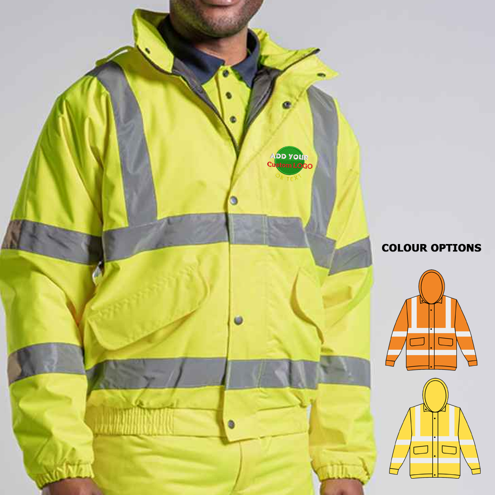 High Visibility Bomber Jacket - Yellow | Orange