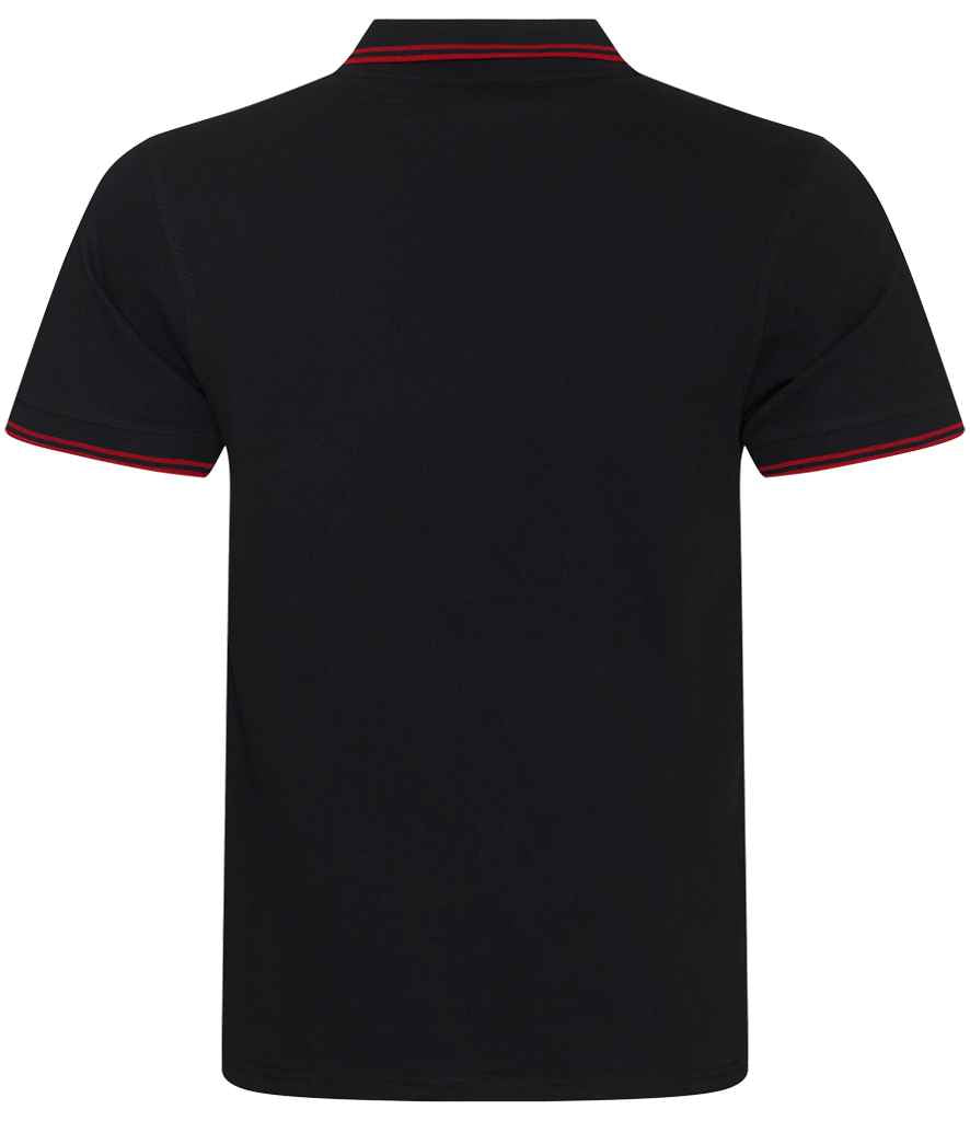 Polo Shirt Tipped Black / Red
