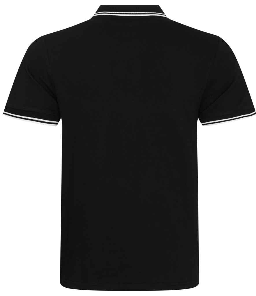 Polo Shirt Tipped Black / White