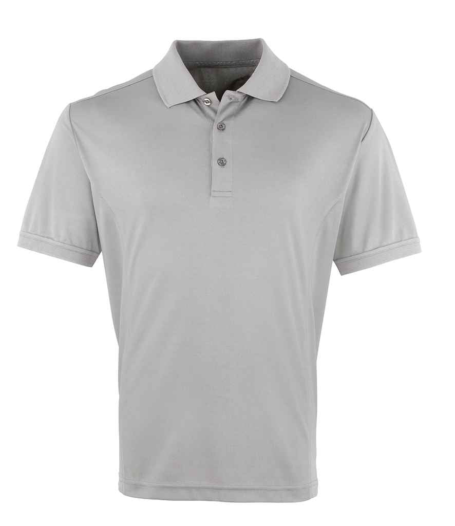 100% Polyester Polo Shirt - Light Grey