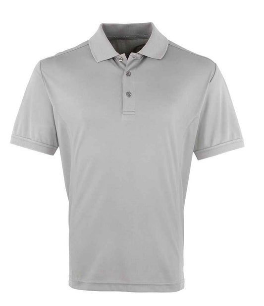 100% Polyester Polo Shirt - Light Grey