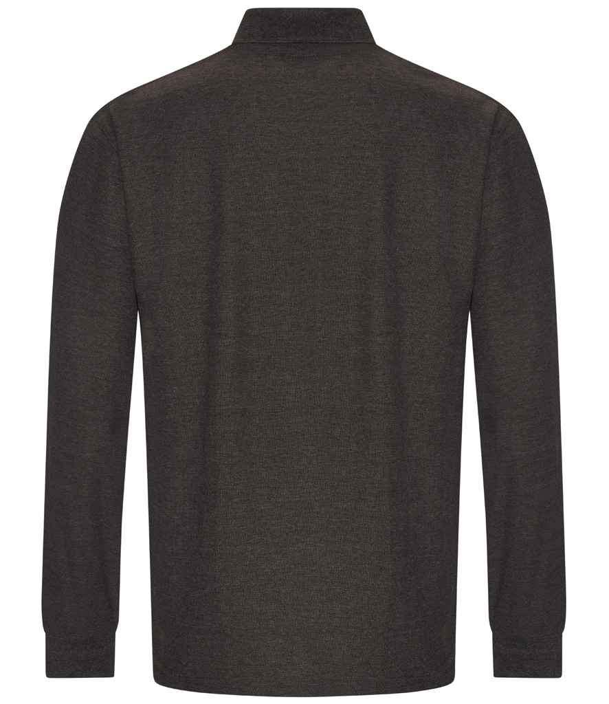 Long Sleeve Polo Shirt - Charcoal Grey