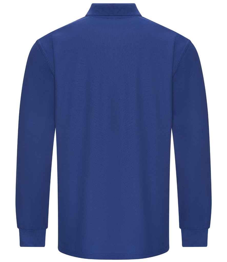 Long Sleeve Polo Shirt - Blue