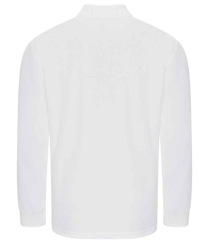 Long Sleeve Polo Shirt - White
