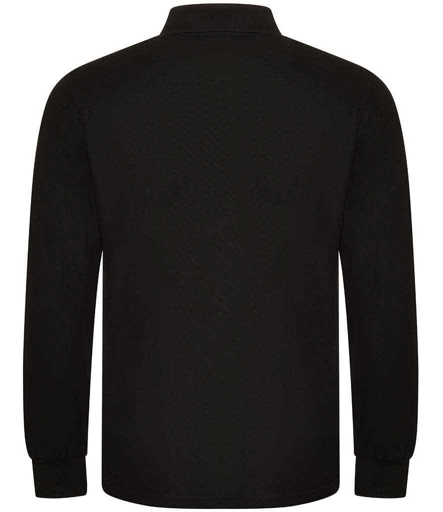 Long Sleeve Polo Shirt - Black