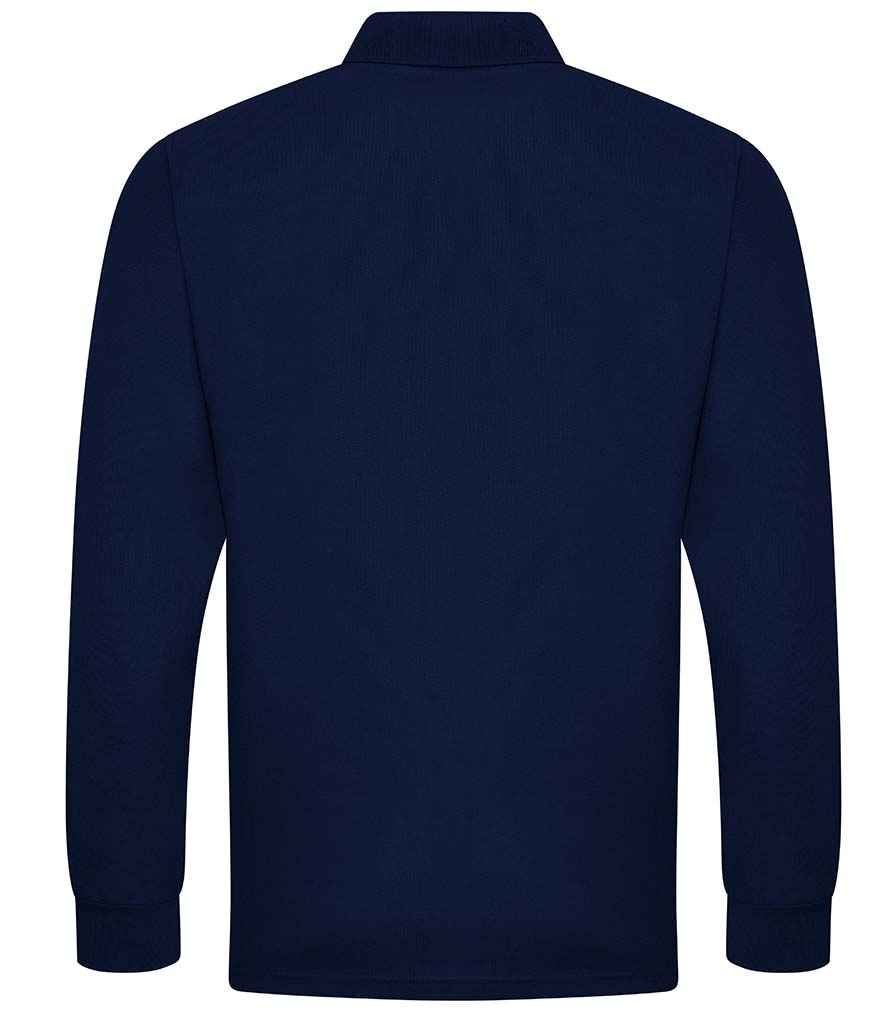 Long Sleeve Polo Shirt - Navy Blue