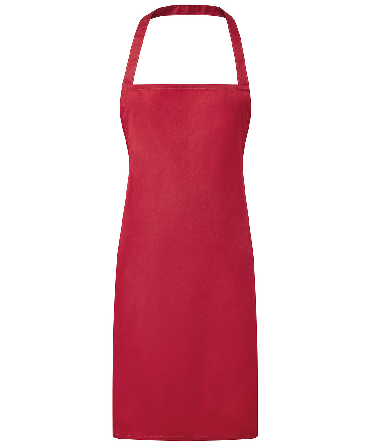 Bib Apron (no pocket) - Red