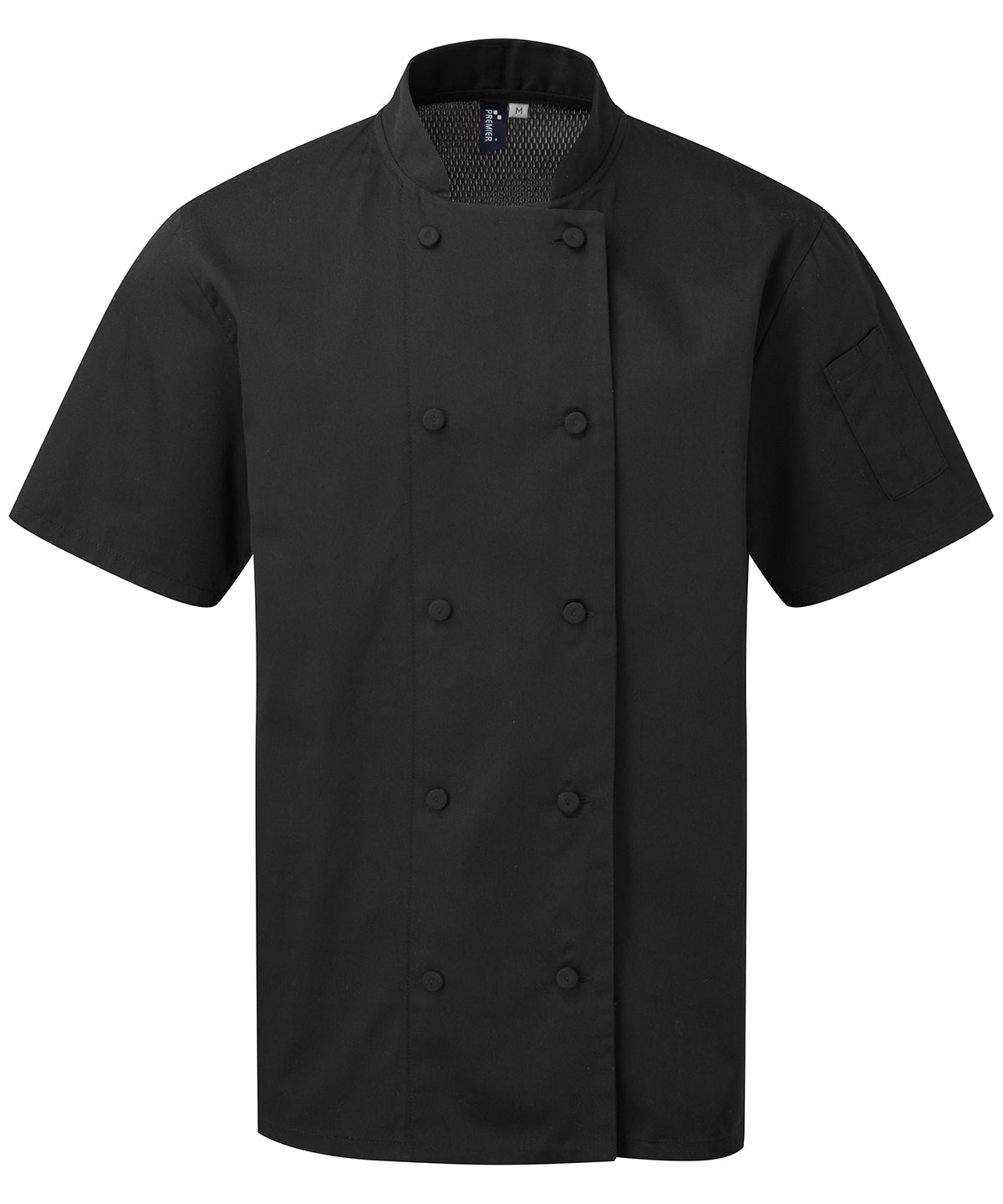 Chef Jacket Short Sleeve - Black