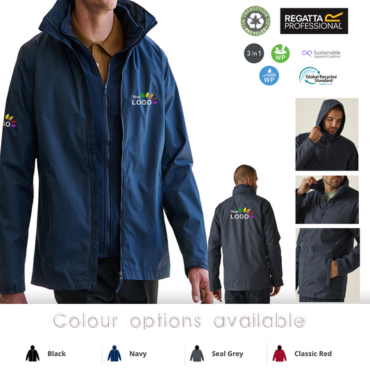 3-in-1 Waterproof Coat with removable fleece jacket