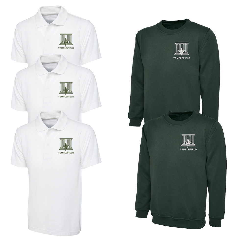 2 x Sweatshirts | 3 x Polo shirts Deal