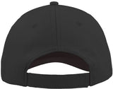 Cap Black 6 Panel - With Front Centre Embroidery