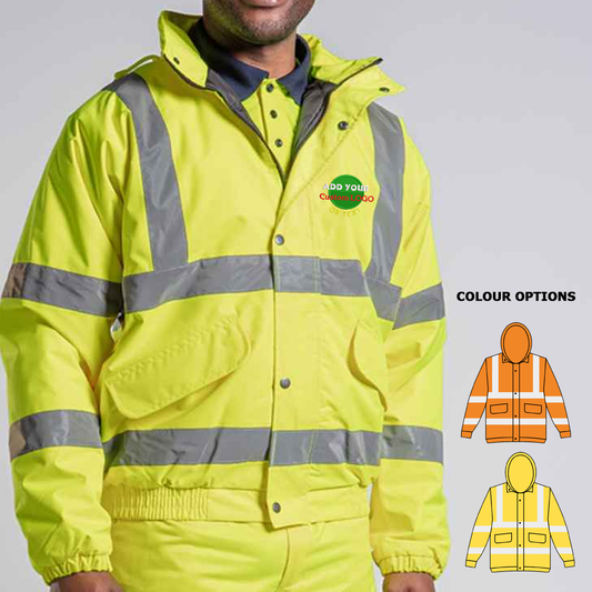 High Visibility Bomber Jacket - Yellow | Orange