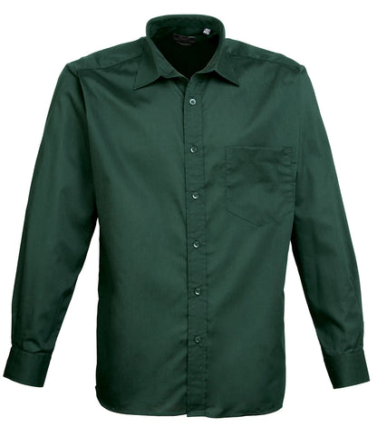 Long Sleeve Poplin Shirt - Left Chest Pocket