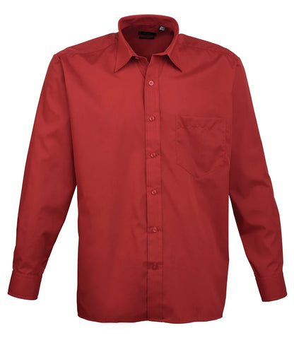 Long Sleeve Poplin Shirt - Left Chest Pocket