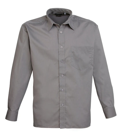 Long Sleeve Poplin Shirt - Left Chest Pocket