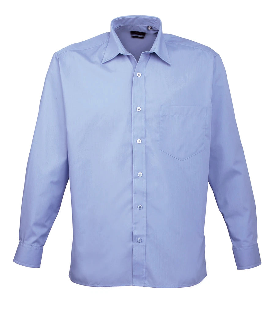 Long Sleeve Poplin Shirt - Left Chest Pocket