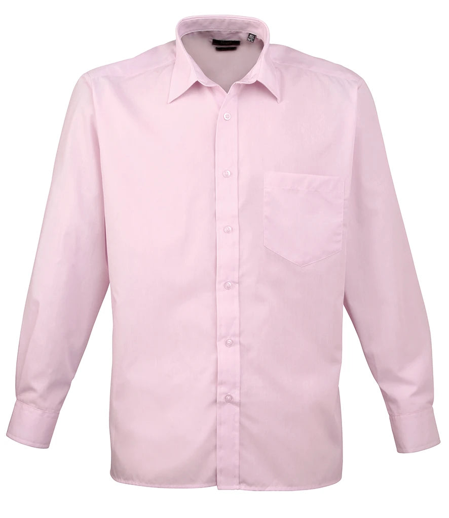 Long Sleeve Poplin Shirt - Left Chest Pocket