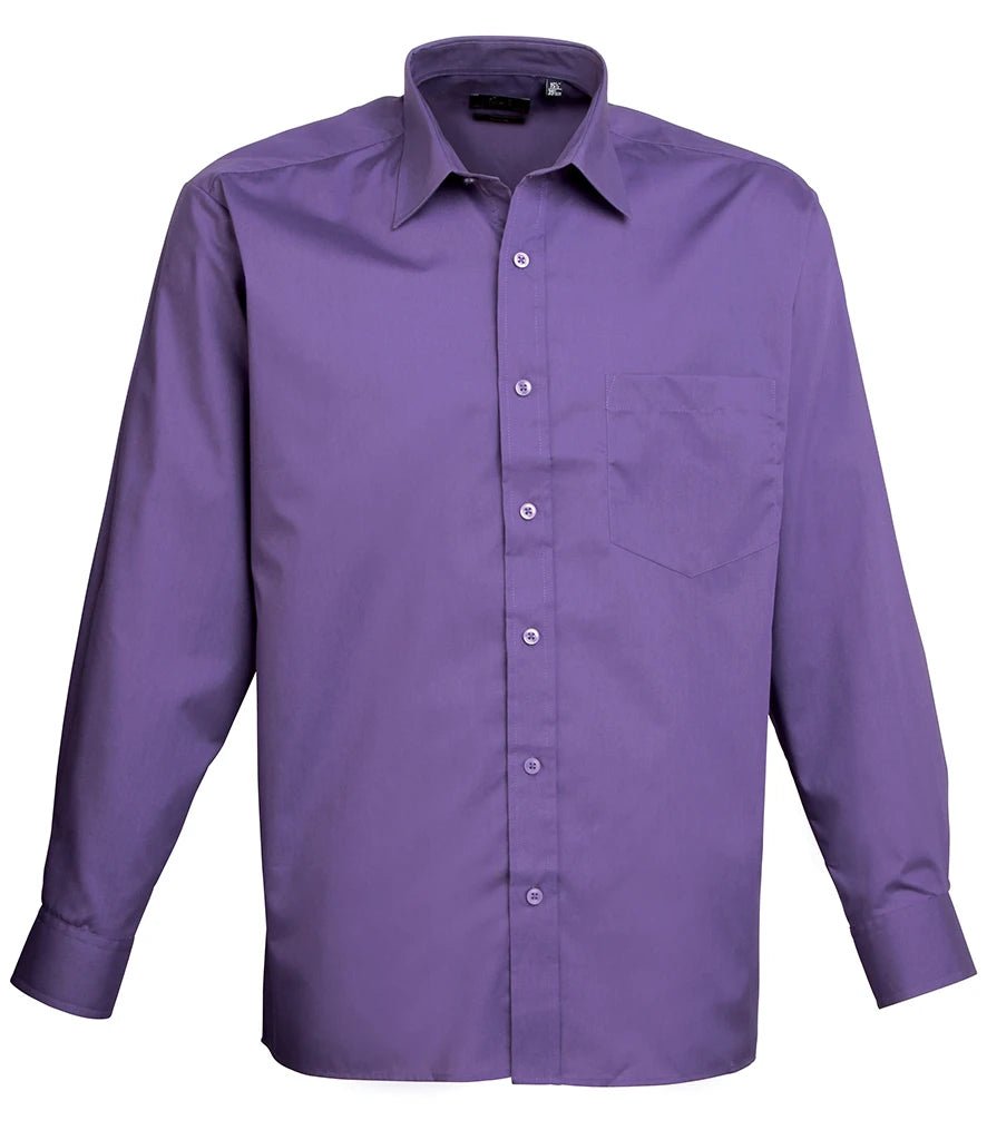 Long Sleeve Poplin Shirt - Left Chest Pocket
