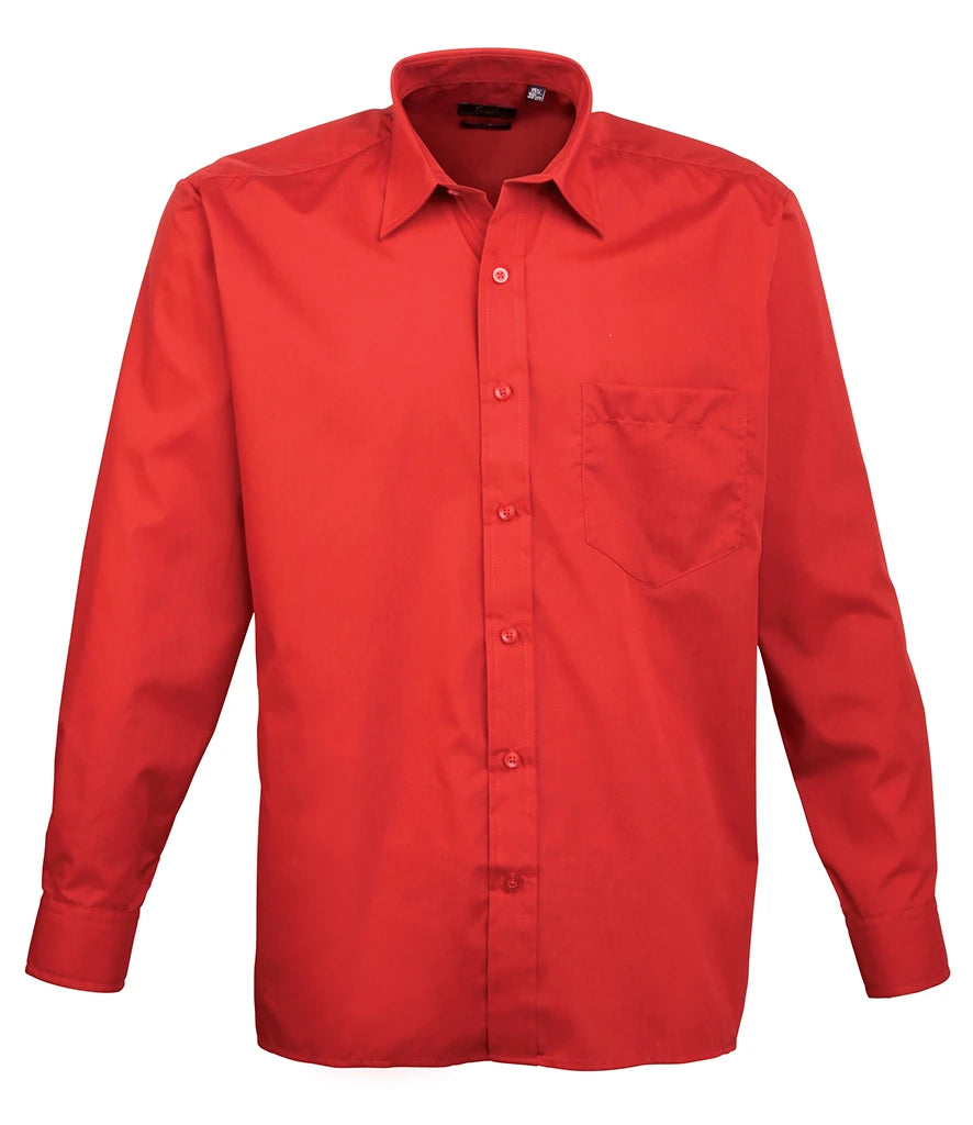 Long Sleeve Poplin Shirt - Left Chest Pocket