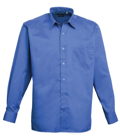 Long Sleeve Poplin Shirt - Left Chest Pocket