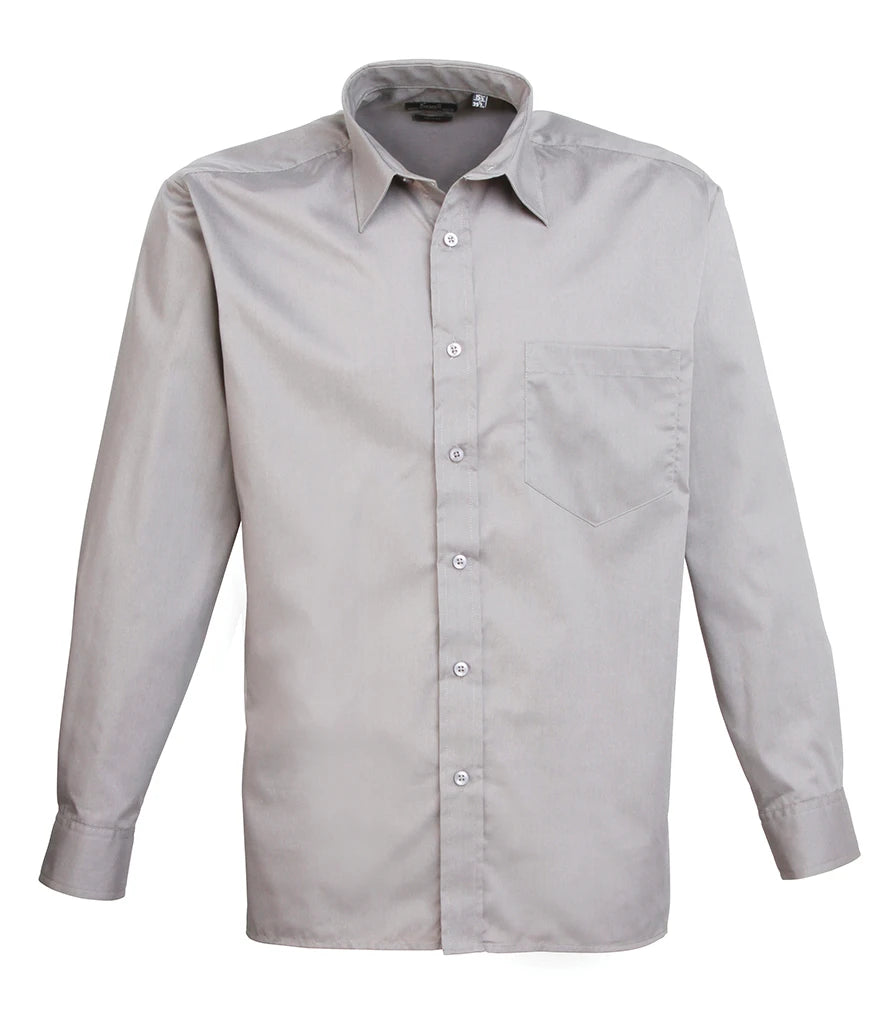 Long Sleeve Poplin Shirt - Left Chest Pocket