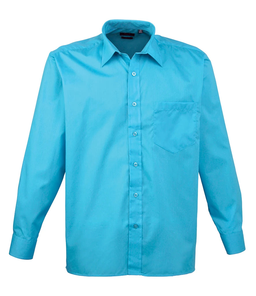 Long Sleeve Poplin Shirt - Left Chest Pocket