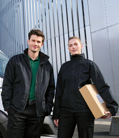 Water Proof Fleece-lined Coat with Concealed Hood