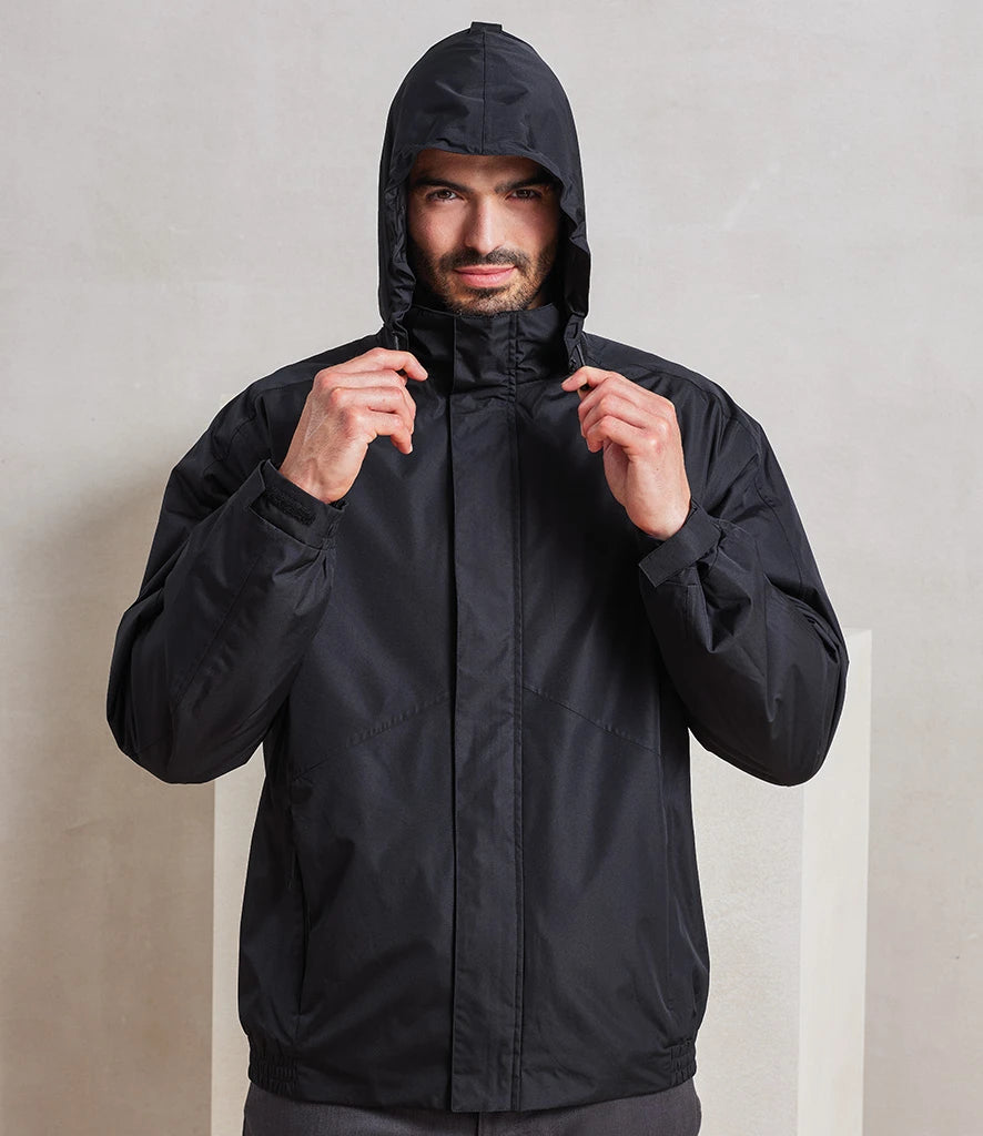 Water Proof Fleece-lined Coat with Concealed Hood