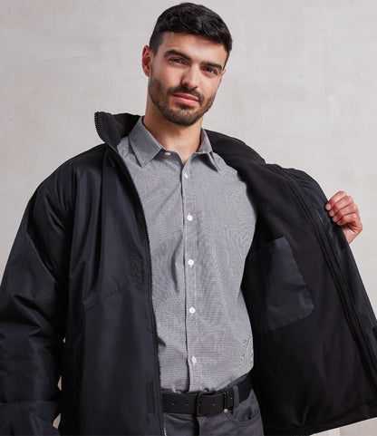 Water Proof Fleece-lined Coat with Concealed Hood