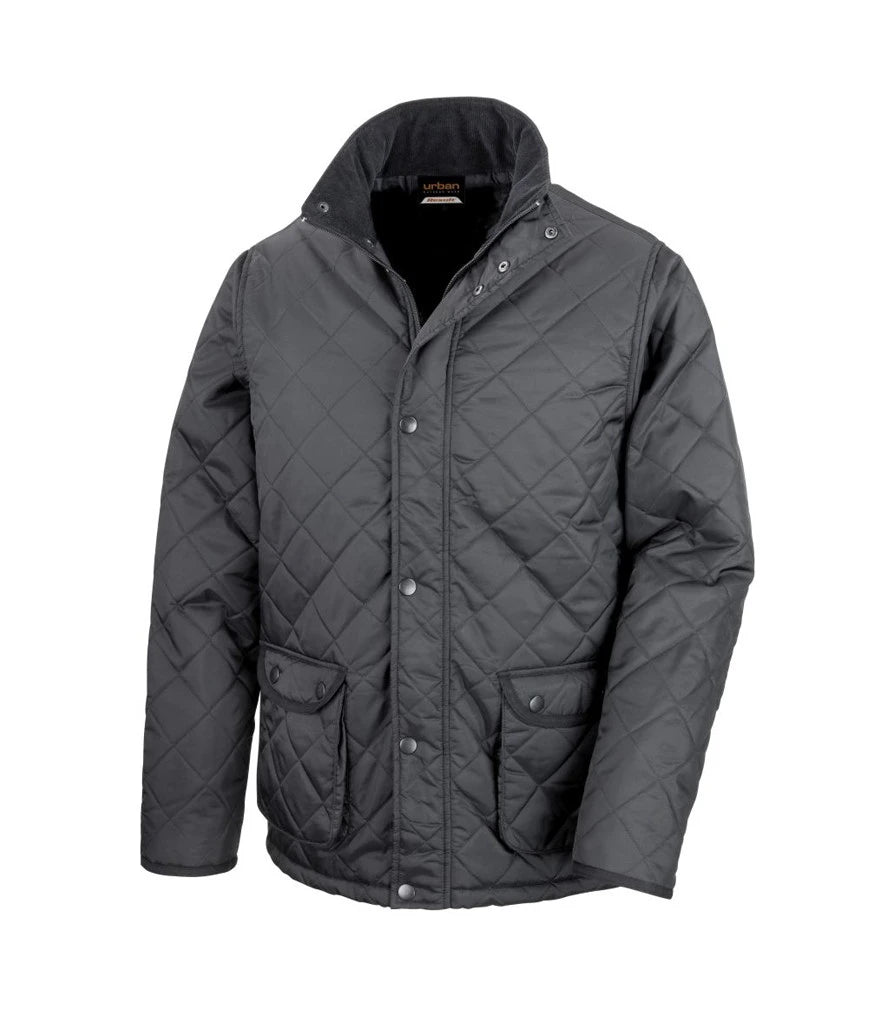 Padded Cheltenham Jacket - Black