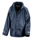 Water Proof Hooded Coat & Trousers - NAVY BLUE