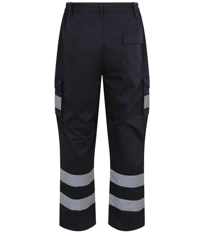 High Visibility Waterproof Cargo Trousers - Yellow | Orange | Navy