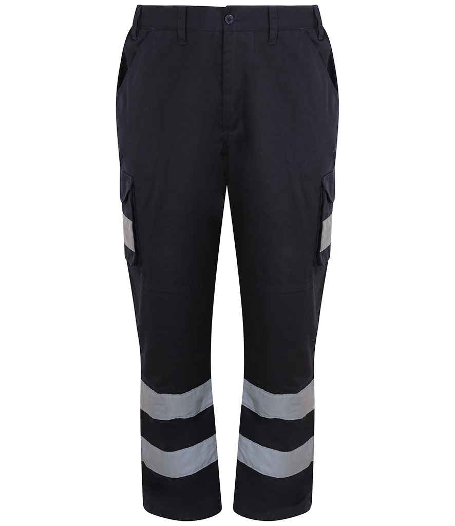 High Visibility Waterproof Cargo Trousers - Yellow | Orange | Navy
