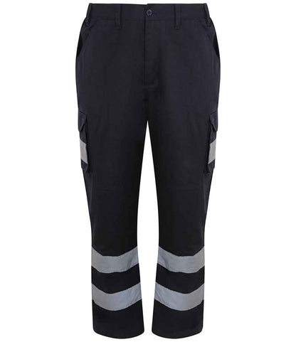 High Visibility Waterproof Cargo Trousers - Yellow | Orange | Navy