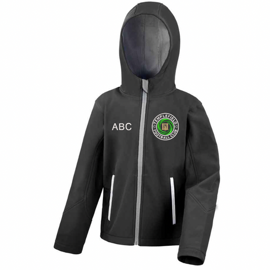 Templefield Football Club - black hooded jacket