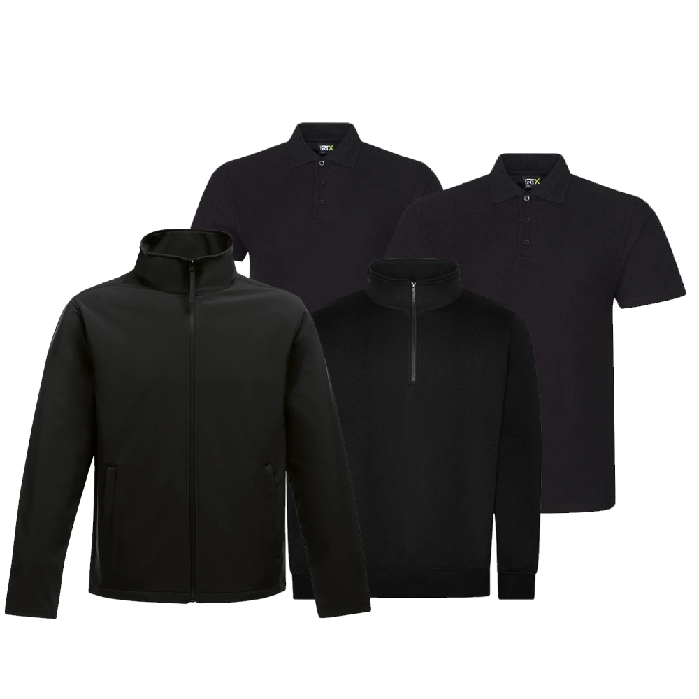 Softshell Jacket | 2 x Polo | 1 x 1/4 Zip