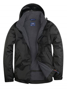 Water Proof Hooded Coat - Black