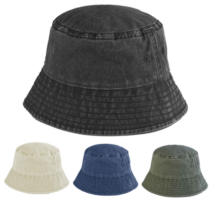 Unisex Twill Bucket Hat - With Front Centre Embroidery