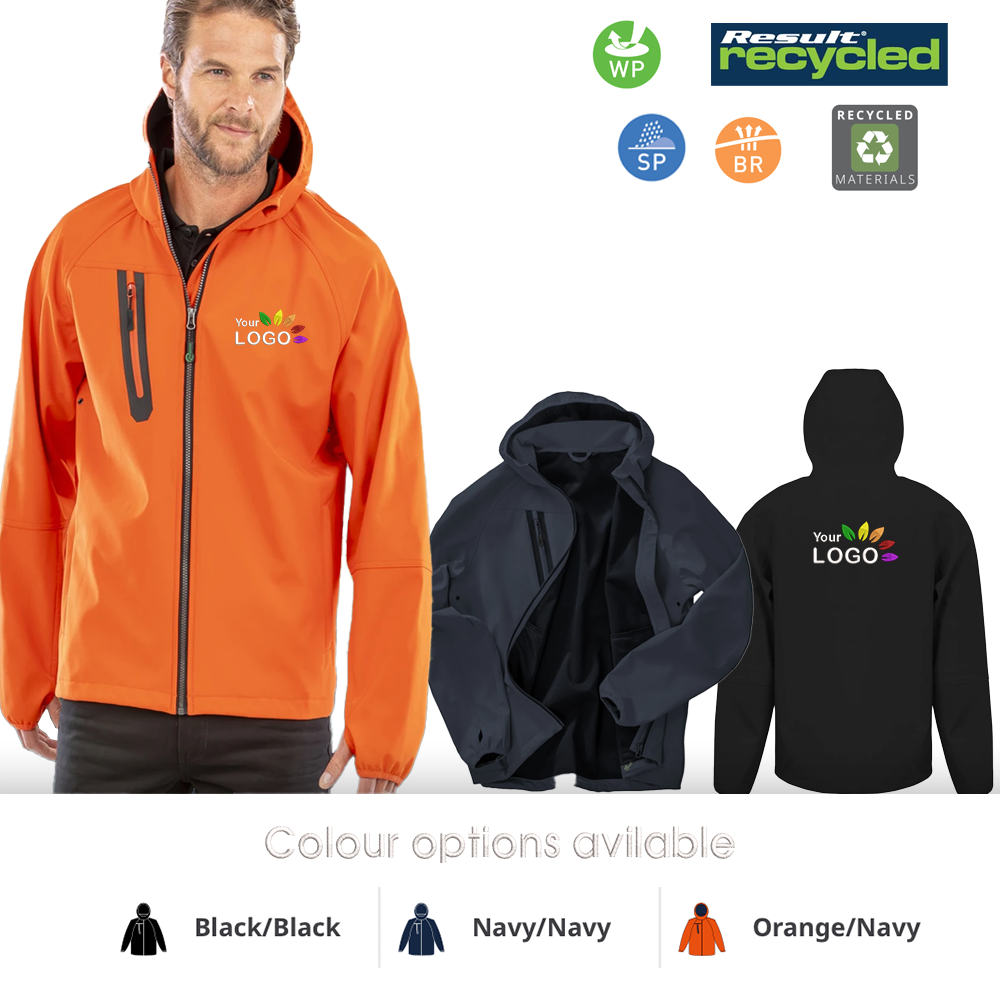 Softshell Jacket Wind & Shower Proof 3 Layer with Hood