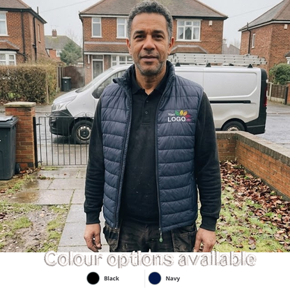 Personalised Padded Bodywarmer made with Recycled Fabrics