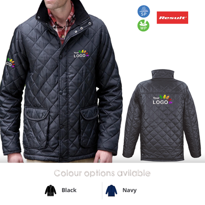 Padded Cheltenham Jacket - Black