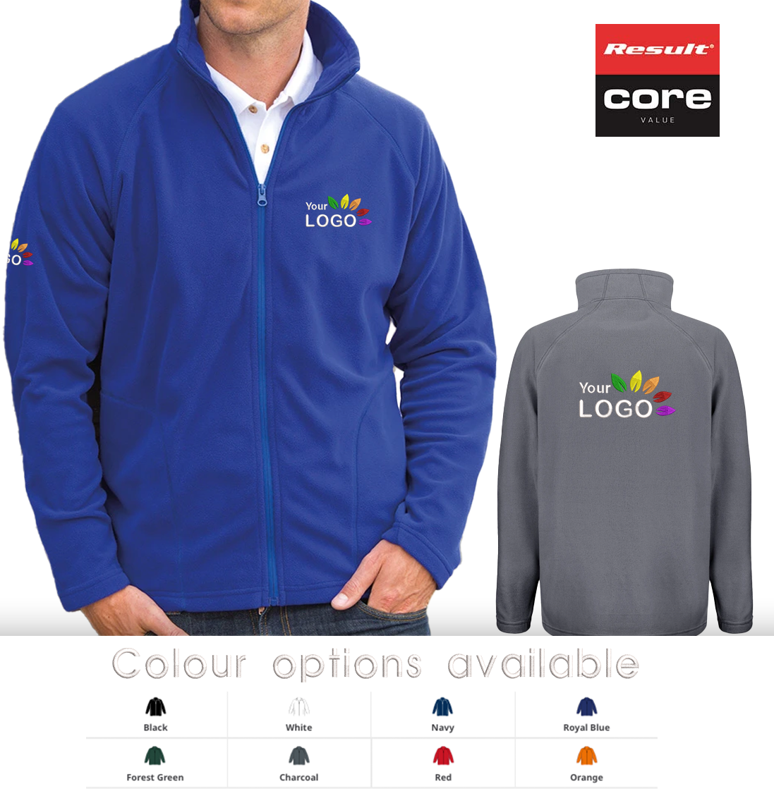 Micro Fleece Jacket - Colour options