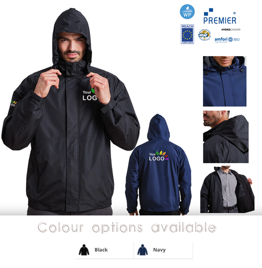 Water Proof Fleece-lined Coat with Concealed Hood