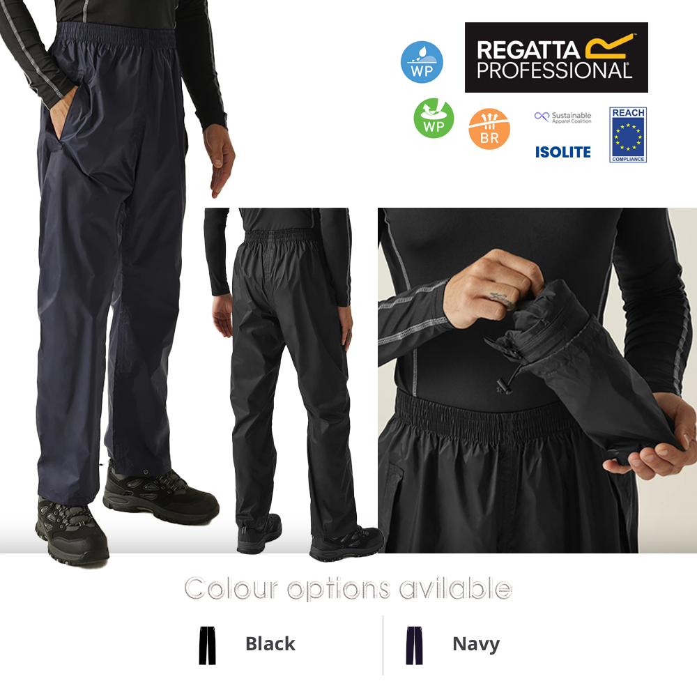 Packaway Waterproof Breathable Overtrousers