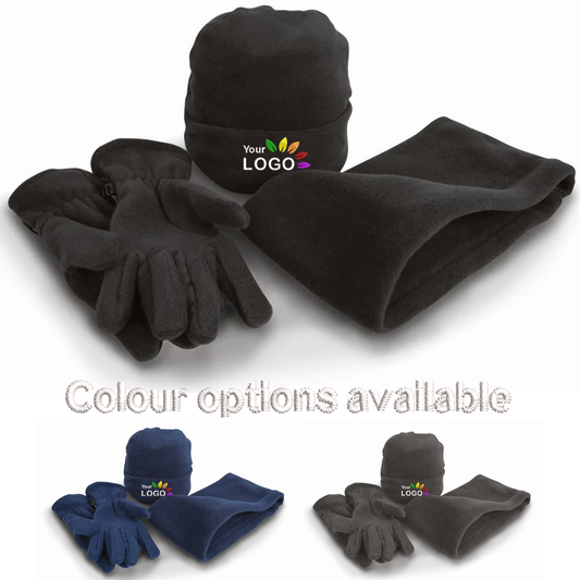 Essential Fleece 3-Piece Set (Beanie, Snood & Gloves)