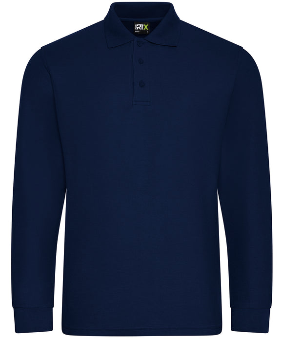 Long Sleeve Polo Shirt - Navy Blue